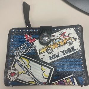 Brighton EUC Graphic Wallet with Travel Design